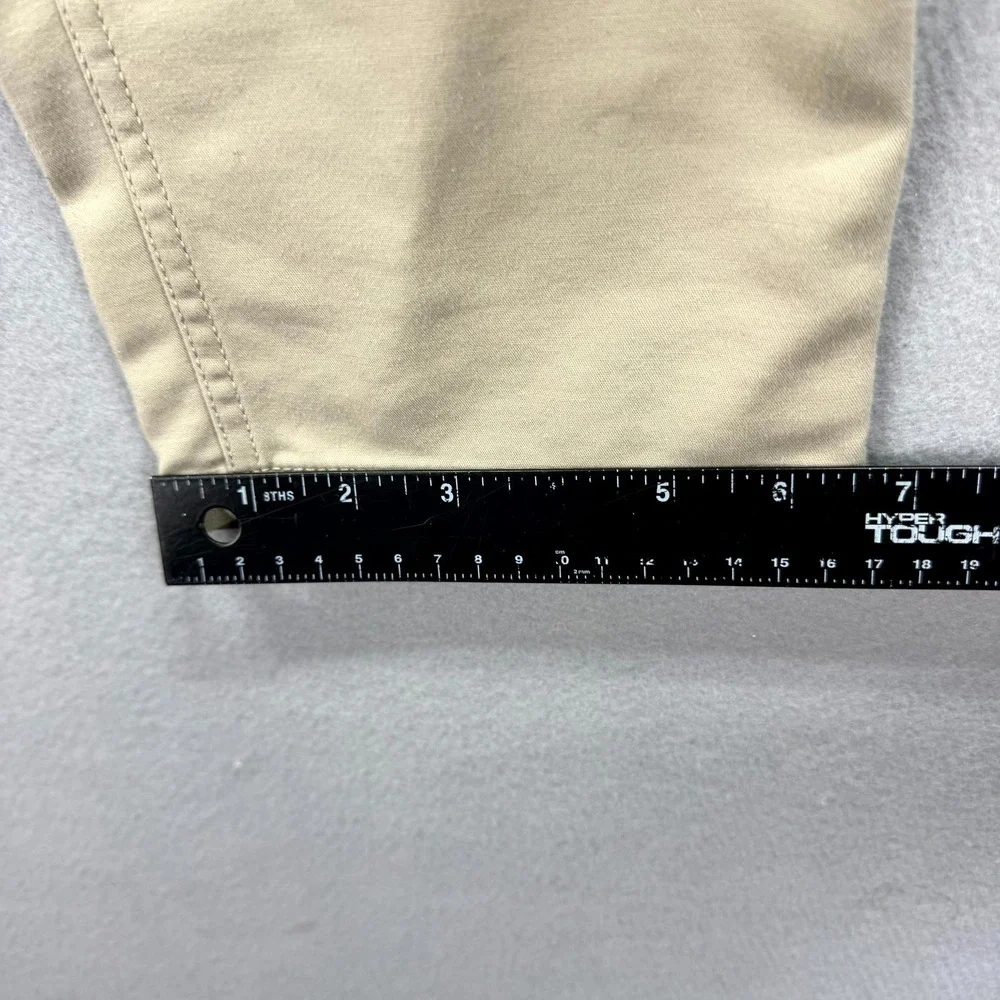 Perry Ellis 5-Pockets Pants Mens 34x28* Beige Performance Golf Straight Tech‎